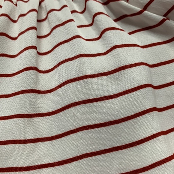 FAITHFULL *Dream* off shoulder tunic top in red  Muse stripe 6 - Picture 13 of 14